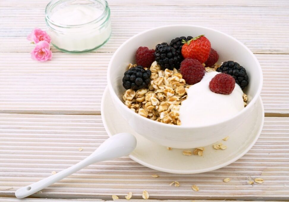 yogurt + berries